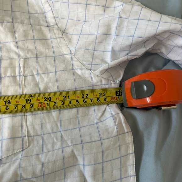 3/$20 NWOT Taylor & Wright Easy Iron Lightweigh Checked Shirt - 16.5" &Tie - Picture 4 of 7